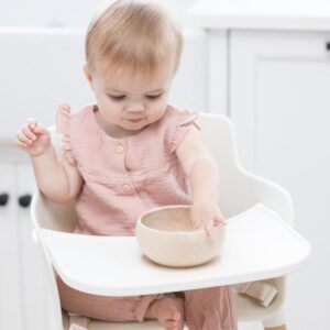 Set alimentación | Rosado | Bowl, cucharas y babero de silicona - Imagen 6