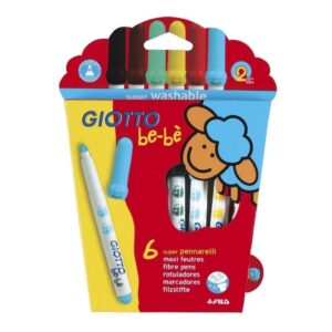 Marcadores lavables Giotto Bebé (6 colores) - Imagen 5