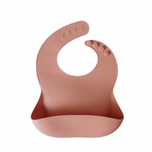 Babero de silicona con bolsillo - Varios colores! - Rosado