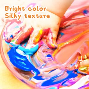 Pinturas para dedos lavables (12 colores) - Imagen 6