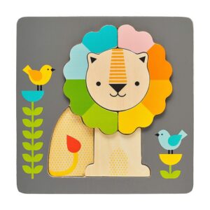 Puzzle de madera con encastre - Leon - Imagen 5