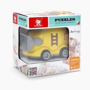 Puzzle de madera con excavadora (24 piezas) - Imagen 6