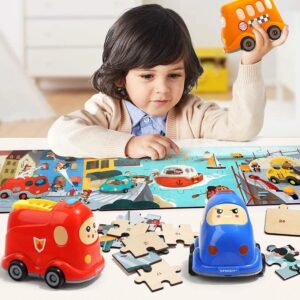 Puzzle de madera con excavadora (24 piezas) - Imagen 5