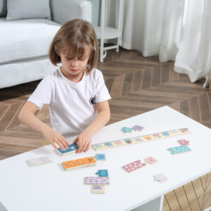 Puzzle de madera con tren de números - Imagen 6