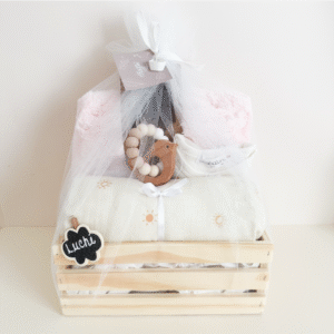 Pack A7 | Rosado | Manta, rebozo, body, mordillo