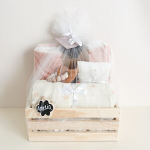 Pack A12 | Rosa | Manta, rebozo, body, mordillo